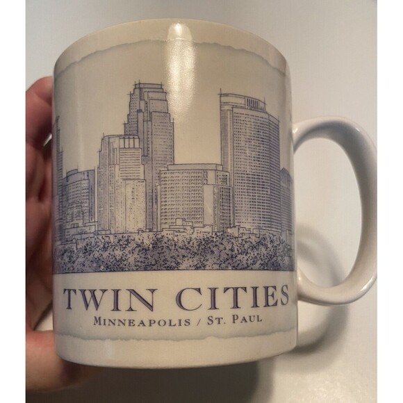 STARBUCKS Architecture Series TWIN CITIES Minneapolis St Paul Coffee Mug 18oz - Picture 1 of 6